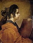 Diego Rodriguez De Silva Velazquez Famous Paintings - A Sibyl